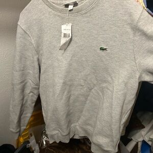 Lacoste Men's Light Gray Crewneck Sweater